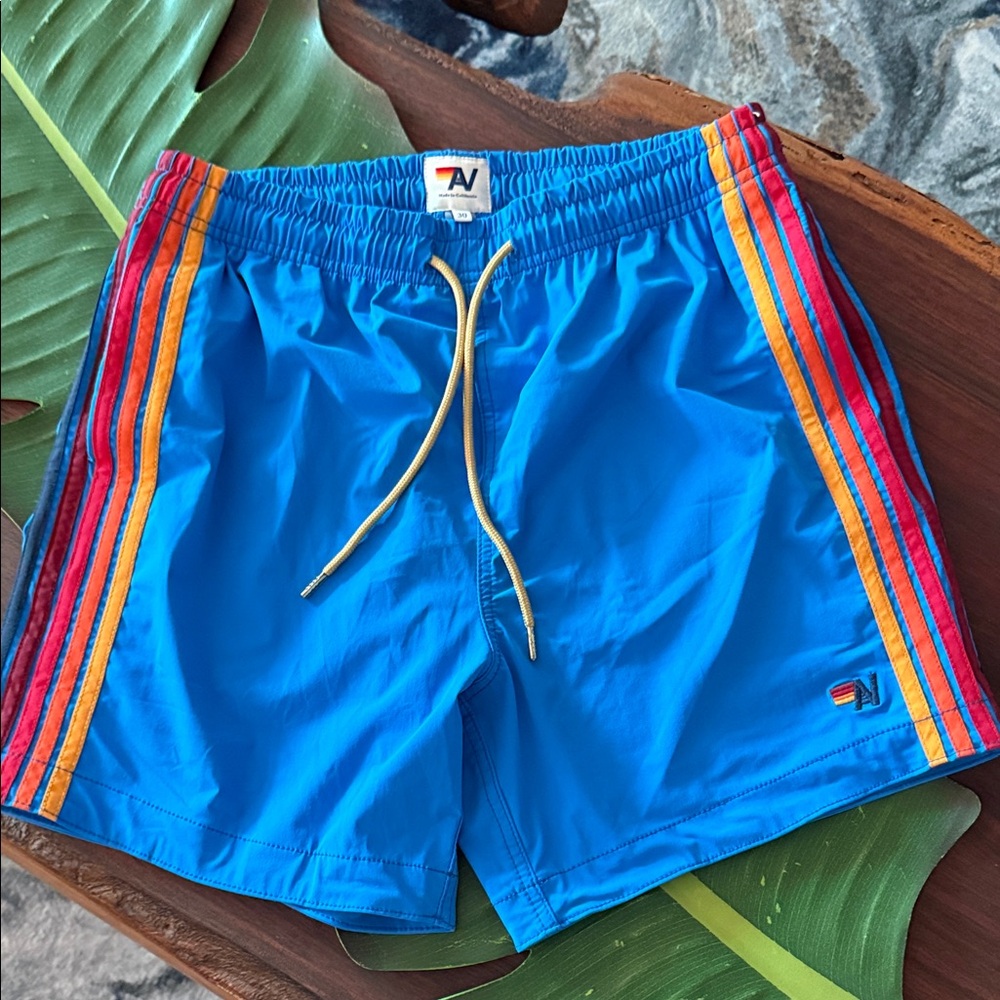 Aviator Nation 5 Stripe Men’s Flex Shorts NWOT
